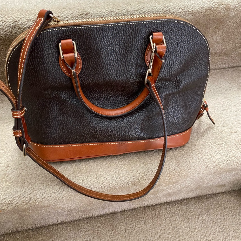 Dooney & Bourke Pebble Leather Zip Zip Satchel